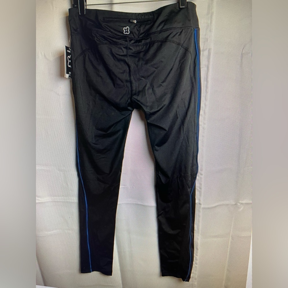 Central Park Womens Black Active Wear Leggings Full Length Size XL NWT